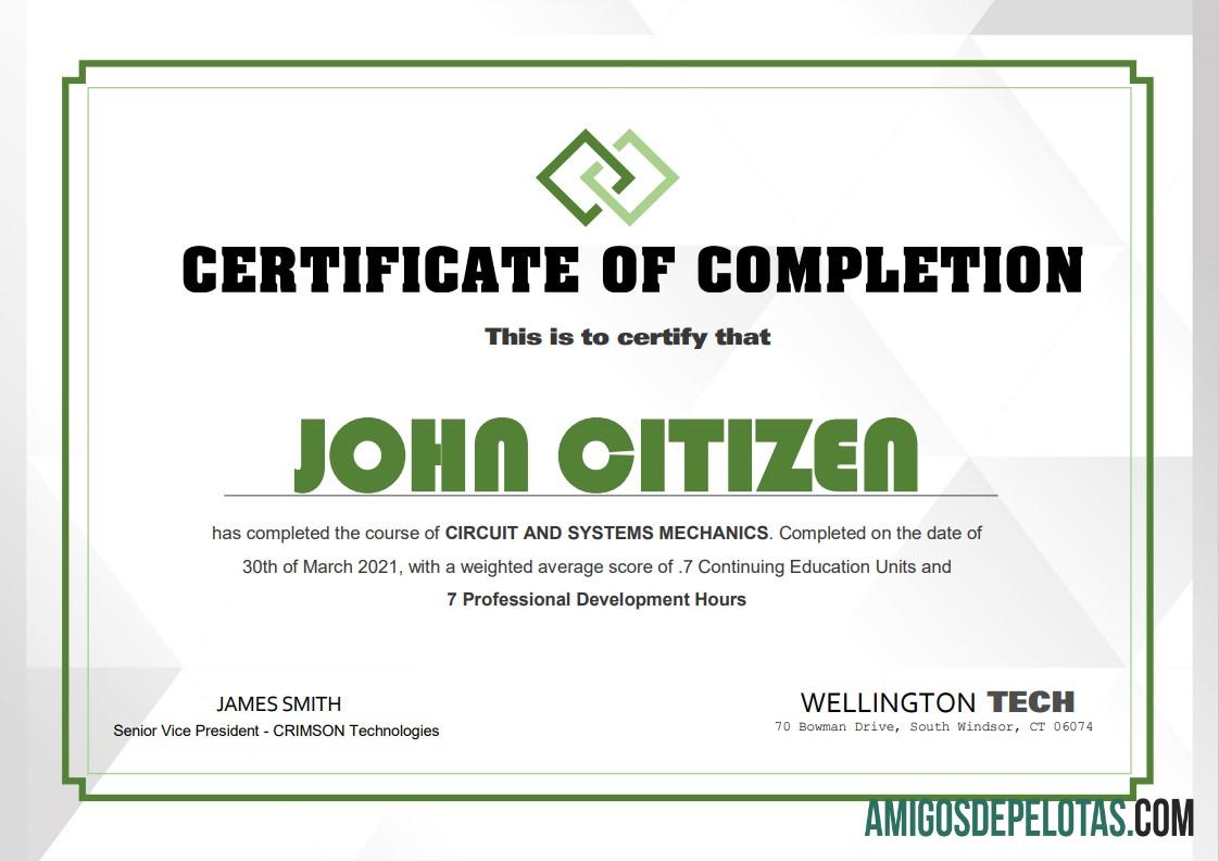 Certificado de experiência nos EUA baixar para verificação